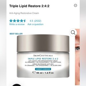 SkinCeuticals Triple Lipid Restore 2:4:2 Cream - White and Silver